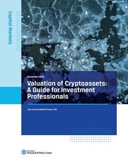 Cryptoassets Valuation cover